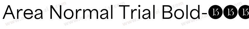 Area Normal Trial Bold字体转换